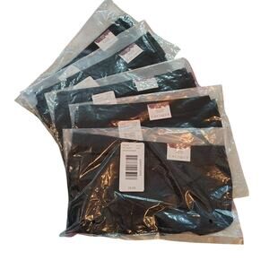 New Cacique Underwear Womens 26/28 Plus Size Panties No Show Hipster Black Lot 5